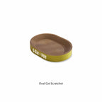 Oval Cat Scratcher Bed Large Size Cardboard Cat Scratching Pad for Indoor Cats