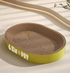 Oval Cat Scratcher Bed Large Size Cardboard Cat Scratching Pad for Indoor Cats