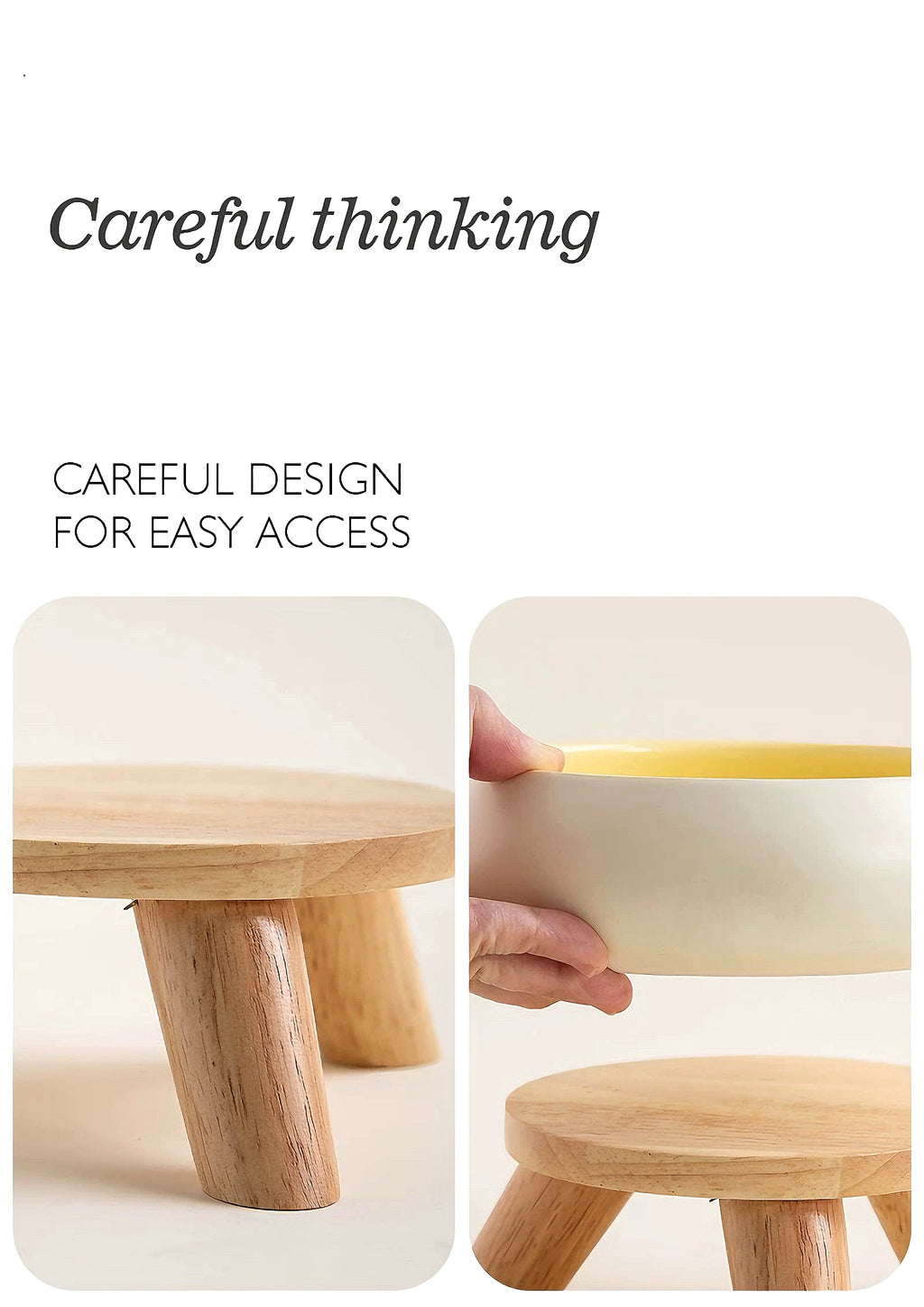 Petdebby Ceramic Elevated Pet Wood Table