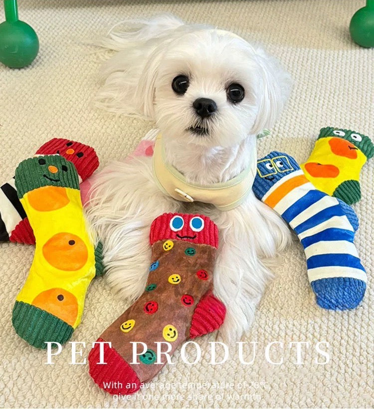 Plush Sock Treat Toy for Pets