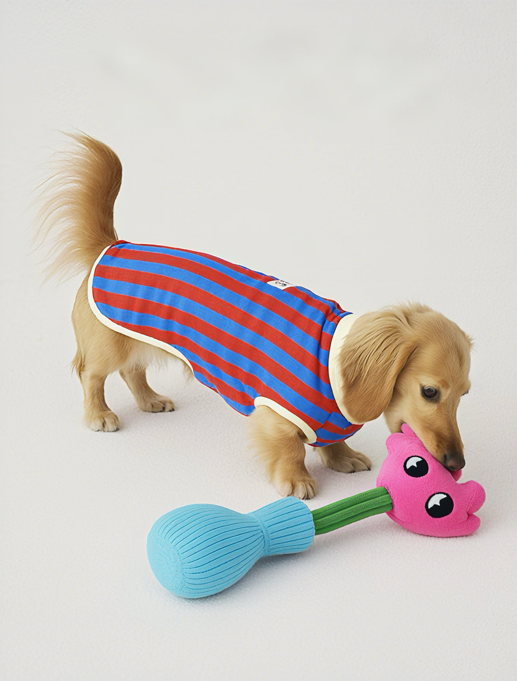 Modern Plush Vase Dog Toy