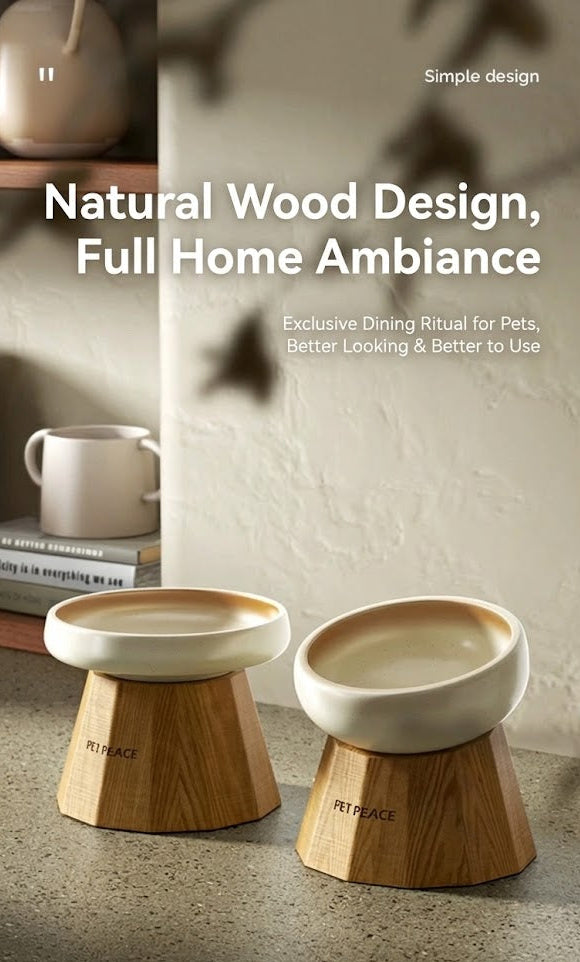 Pet Peace ceramic pet bowl set