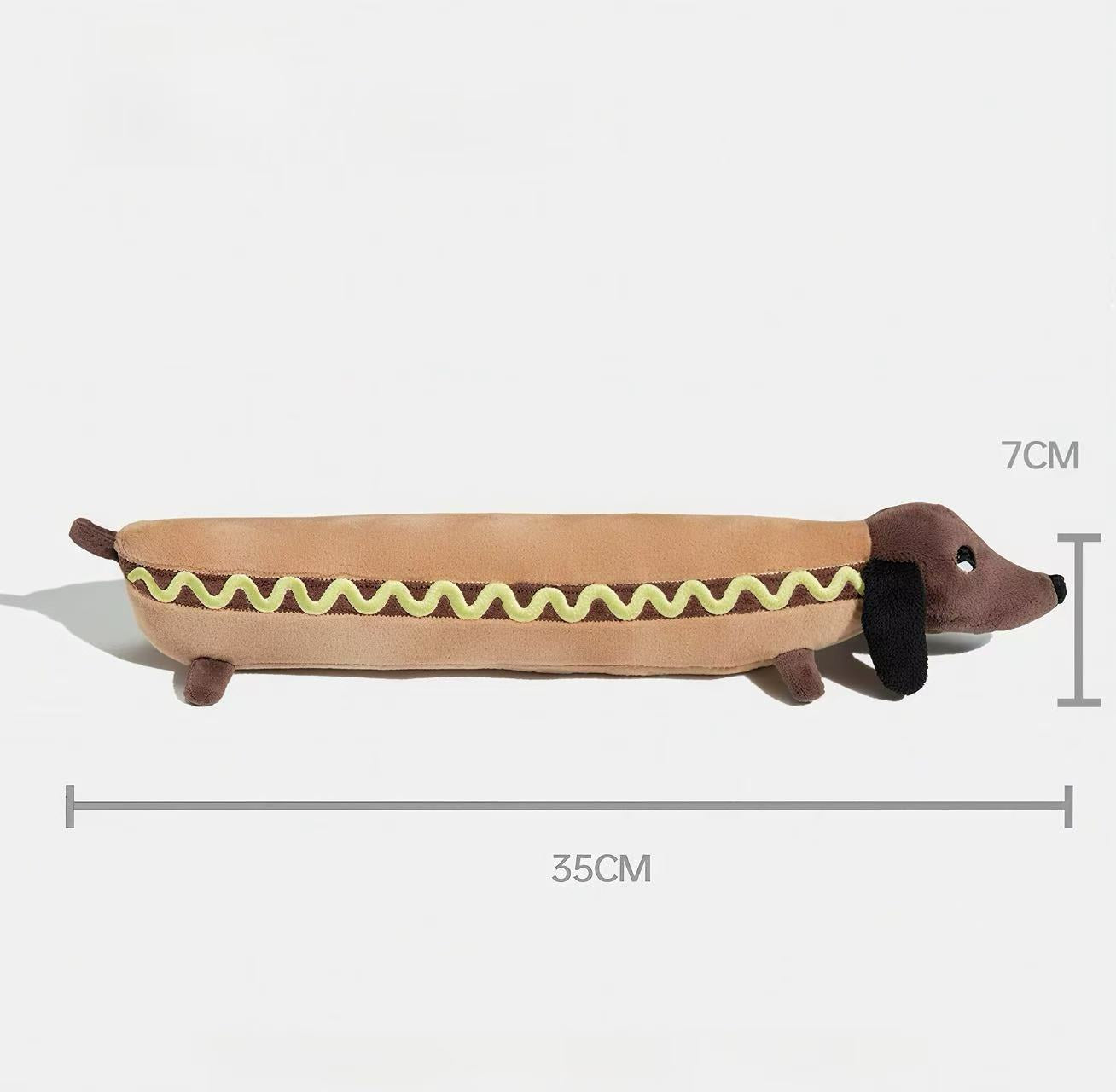 Extra-Long Sausage Dog Plush Toy for Dogs & Cats