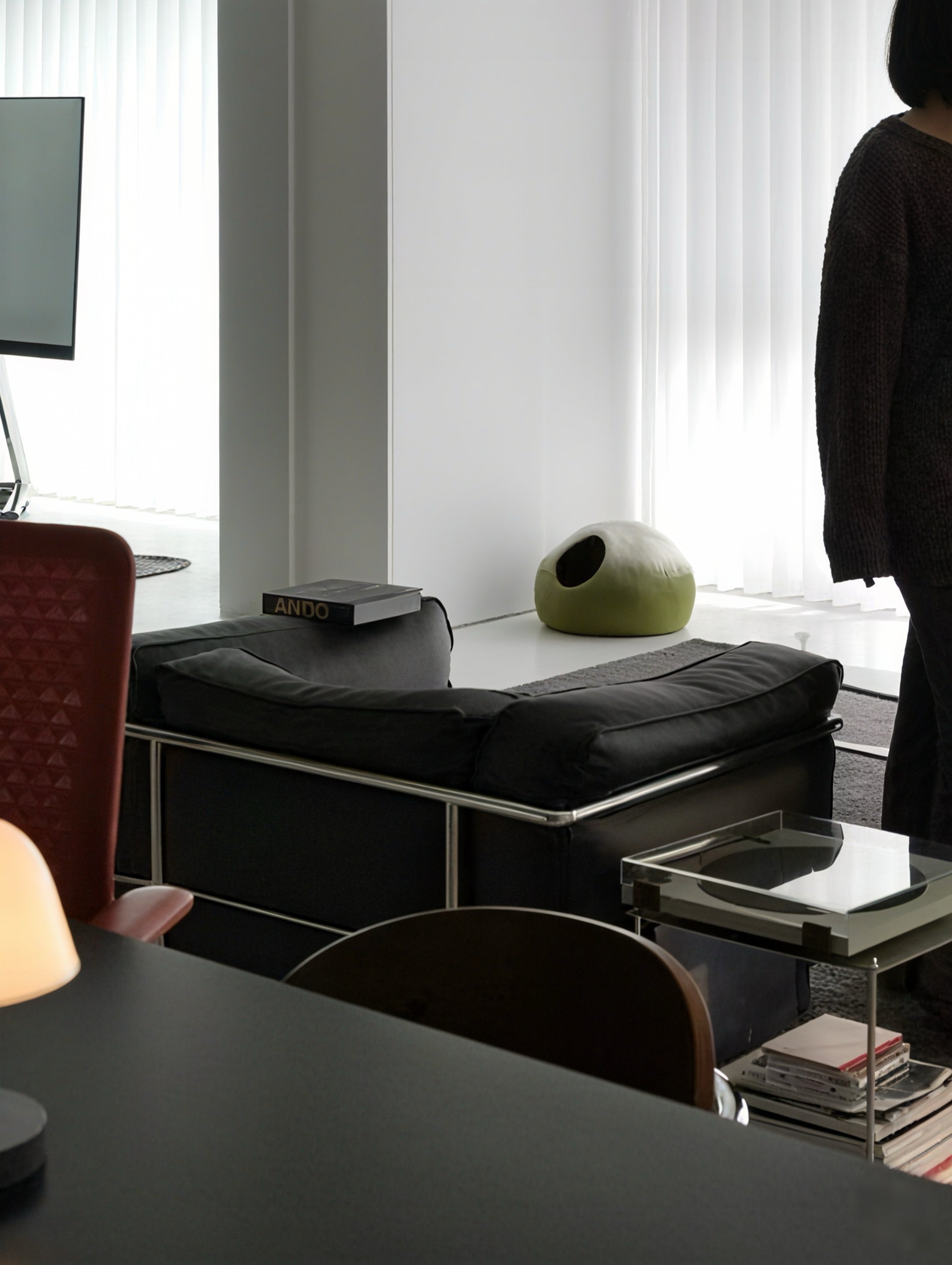 Handmade Felted Wool Cat Cave Bed