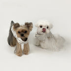 Kyawkyaw Blue Striped Dog Shirt Cotton