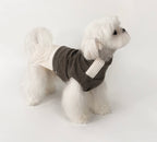 Kyawkyaw Brown & Cream Colorblock Knit Dog Sweater