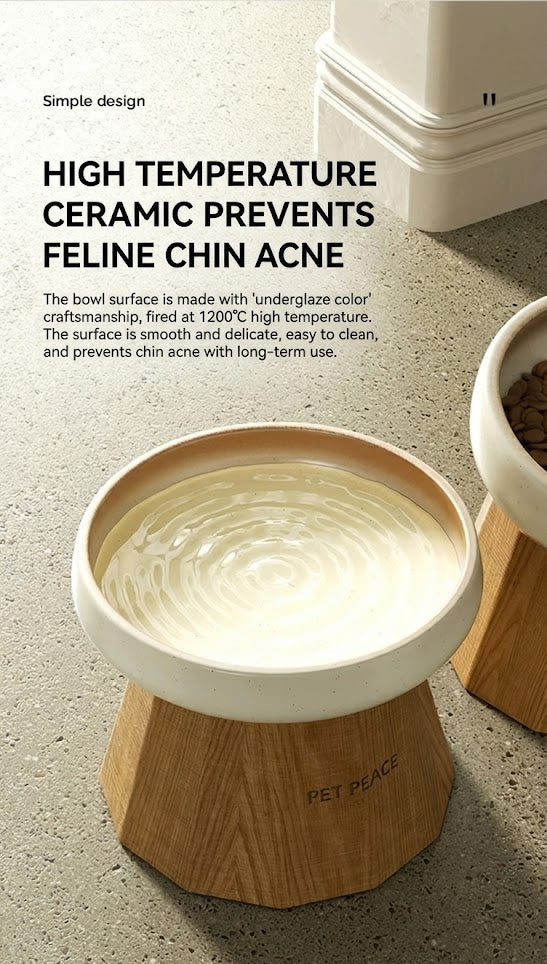 Pet Peace ceramic pet bowl set