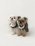 Kyawkyaw Plaid Dog Shirt with Fold-Over Collar