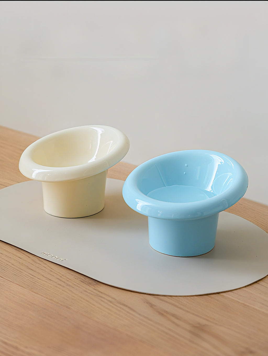 Fafa Elevated Ceramic Cat Bowl Set