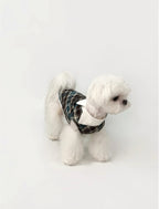 Kyawkyaw Plaid Dog Shirt with Fold-Over Collar