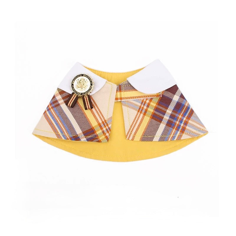 Classic Plaid Pet Scarf Collar