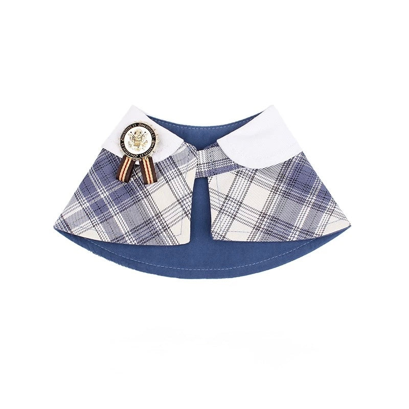 Classic Plaid Pet Scarf Collar
