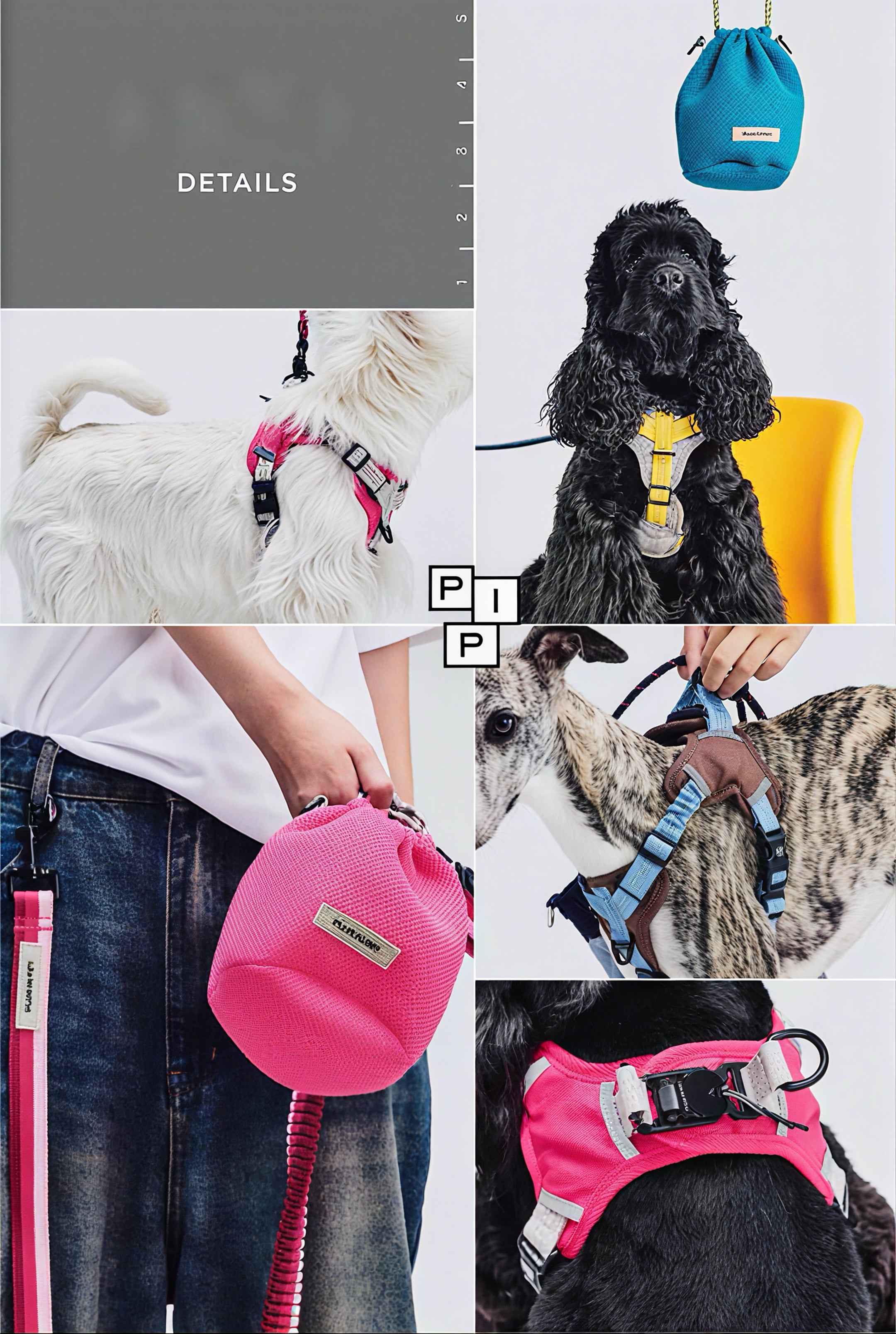 PLUG-IN PET Color-Block Outdoor Harness