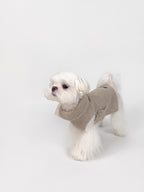 KyawKyaw Oatmeal Wool-Blend Pet Coat