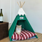 Snow-Cap Teepee Open-Style Pet Tent