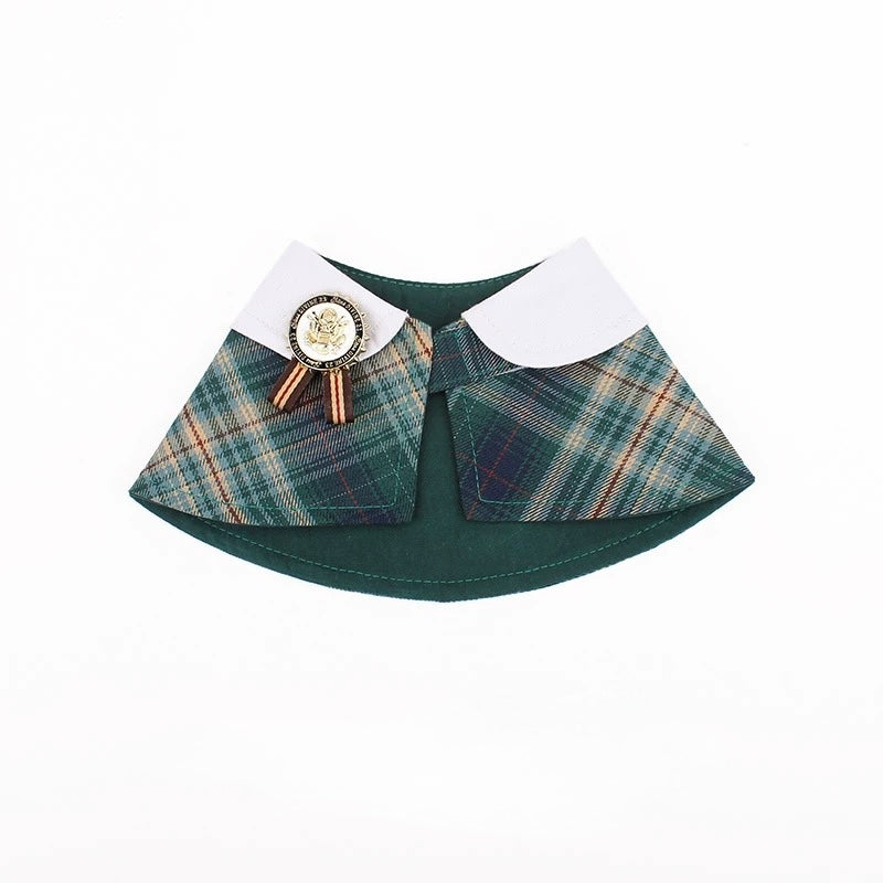 Classic Plaid Pet Scarf Collar