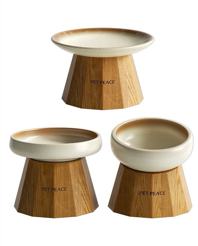 Pet Peace ceramic pet bowl set