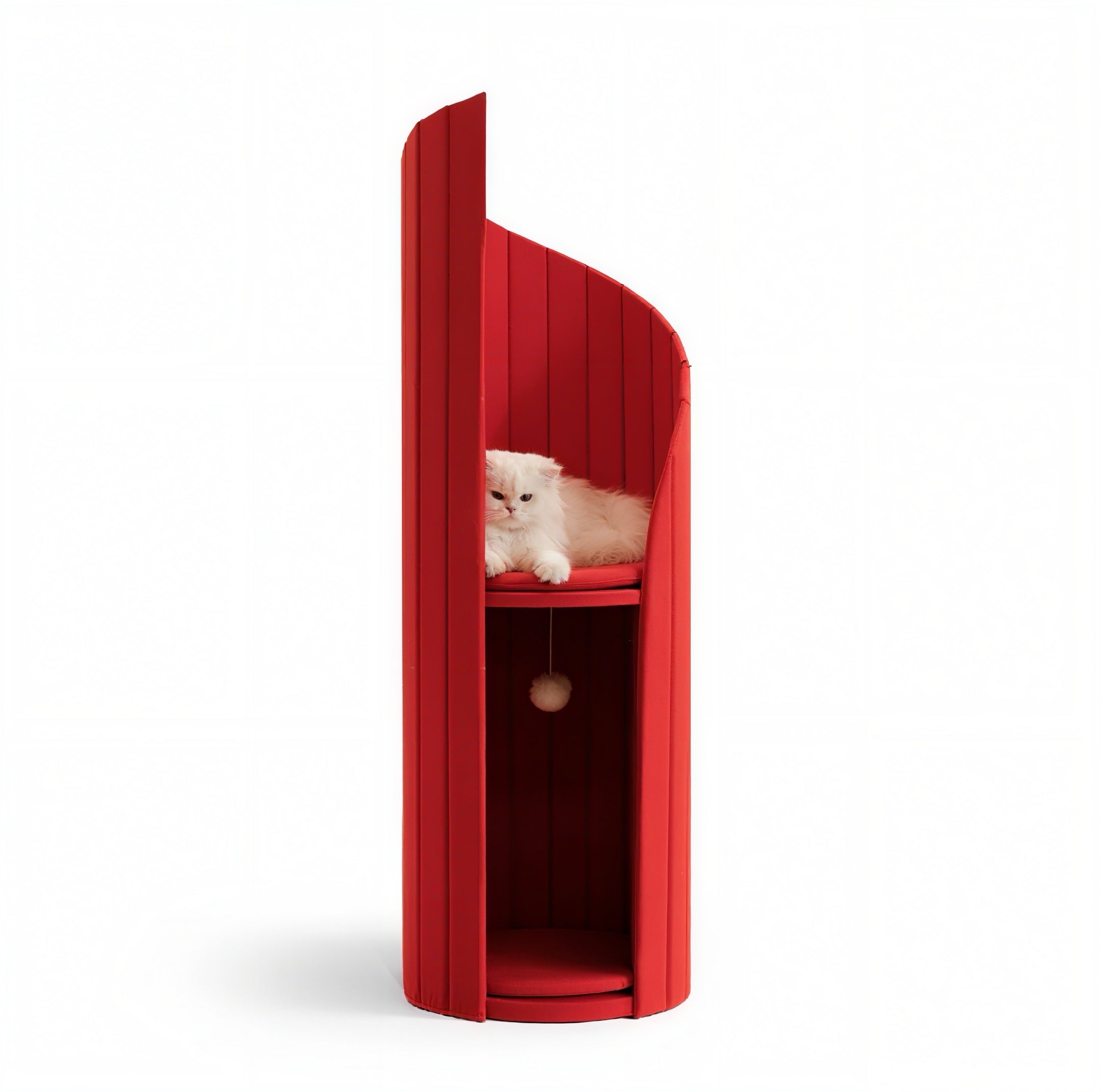 Modern Vertical Cat Tree Tower – Minimalist Indoor Cat Climbing Furniture