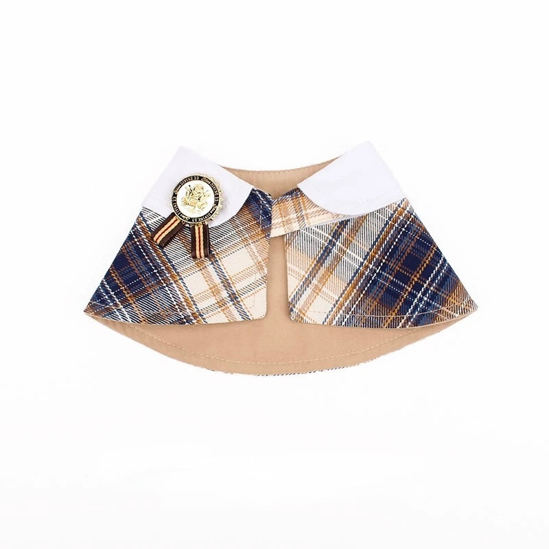 Classic Plaid Pet Scarf Collar