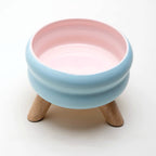 Petdebby Ceramic Elevated Pet Wood Table