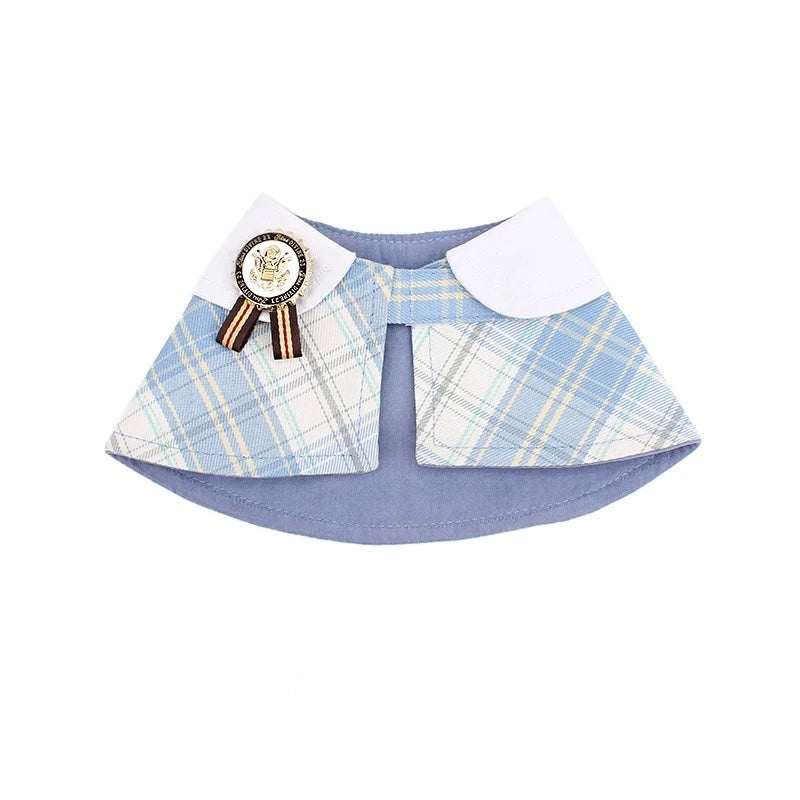 Classic Plaid Pet Scarf Collar