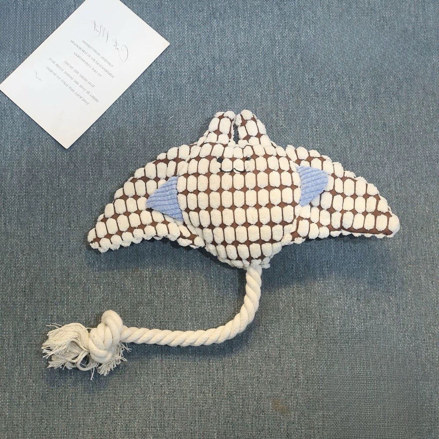 Stingray Plush Chew Toy